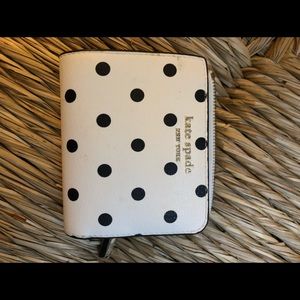 Kate spade polka dot wallet